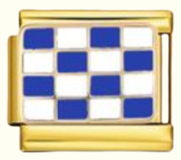 Blue Checkered Gold